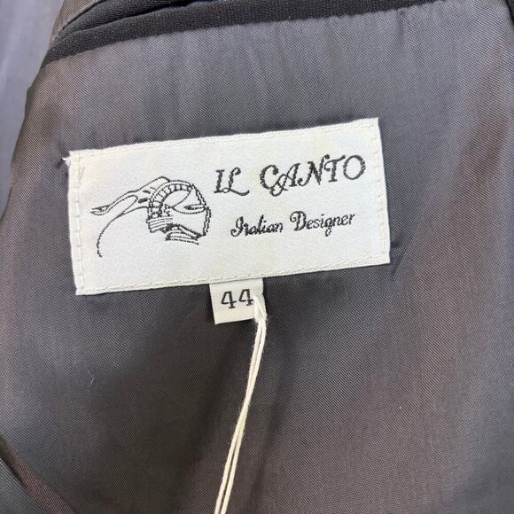 IL Canto Italian designer Sport Coat size 44 Wool Skin Twill Five Button Closure - Picture 7 of 12